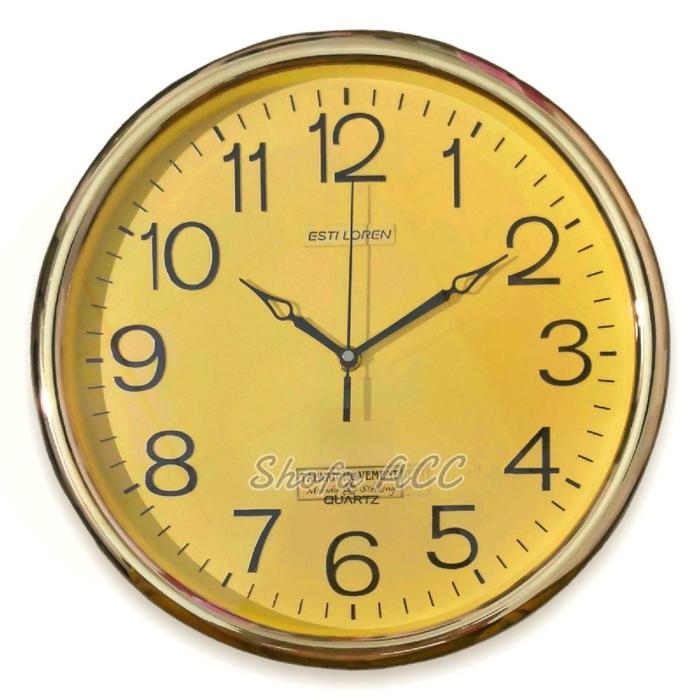 Gambar Jam Dinding Besar Bunyi Tiap Jam Lonceng Musik Alarm Musik Melodi Perjam Esti Loren - 32 cm dari Shofa Aksesoris undefined Tokopedia