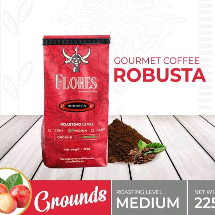 Gambar Coffee Flores Gourmet Coffee Robusta 225g Bubuk Kopi - halus dari Kopi NTC Flores undefined Tokopedia