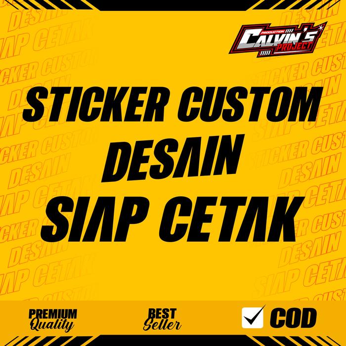 Gambar [FILE SIAP CETAK] STIKER CUSTOM BAHAN VINYL PREMIUM CUTTING DIECUT COD by CALVIN'S PROJECT - VINYL, DIECUT dari Calvin's Project undefined Tokopedia