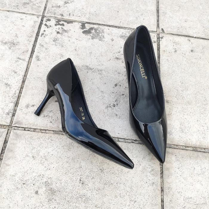 Gambar Simoncelli Sepatu Heels 7 Cm | Sepatu Wanita | Sepatu Kerja Wanita | Wedding Shoes | High Heels | Sepatu Hitam | Heels Kantor | Heels Korea 367-16 - Black, 39 dari simoncelli collection undefined Tokopedia