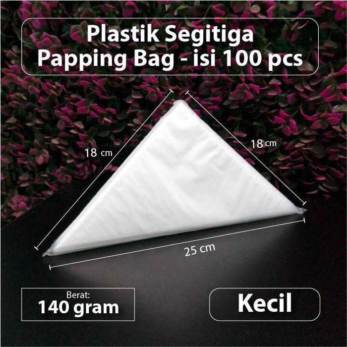 Gambar Plastik Segitiga / Papping Bag - Isi 100 pcs - Kecil dari E-QuPack undefined Tokopedia