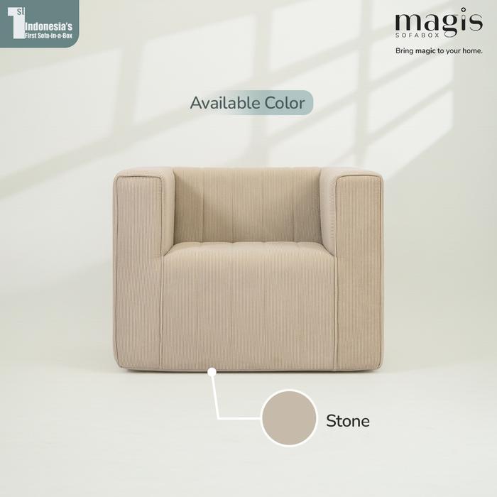 Promo Sofa Magis VENTO 1 Dudukan | Sofa 1 Seater Minimalis - Stone ...