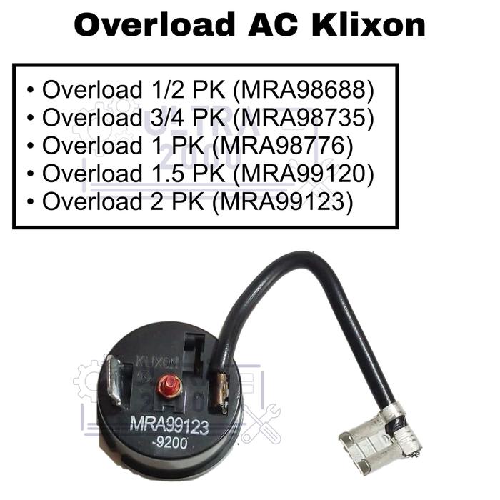 Jual Overload AC KLIXON Kompresor AC Split + kabel - 2PK - Jakarta ...