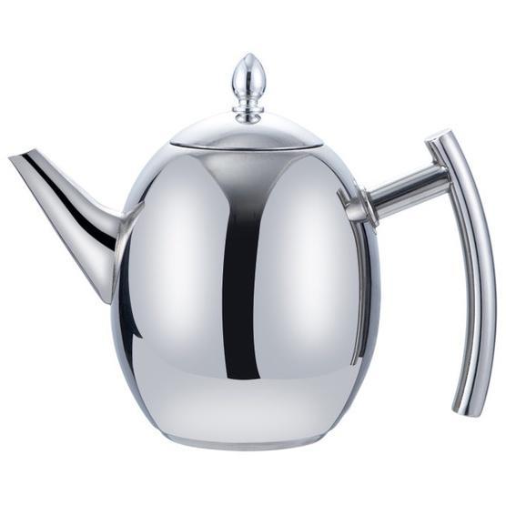 Gambar Teko Air Teh Kopi Water Kettle Teapot 1.5 Liter with Filter - SILVER dari TOBO SHOP undefined Tokopedia