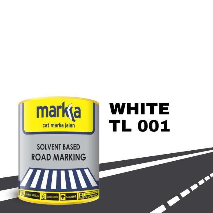Gambar MARKKA - CAT MARKA JALAN 1 KG - Putih dari Warna Abadi Jemursari undefined Tokopedia