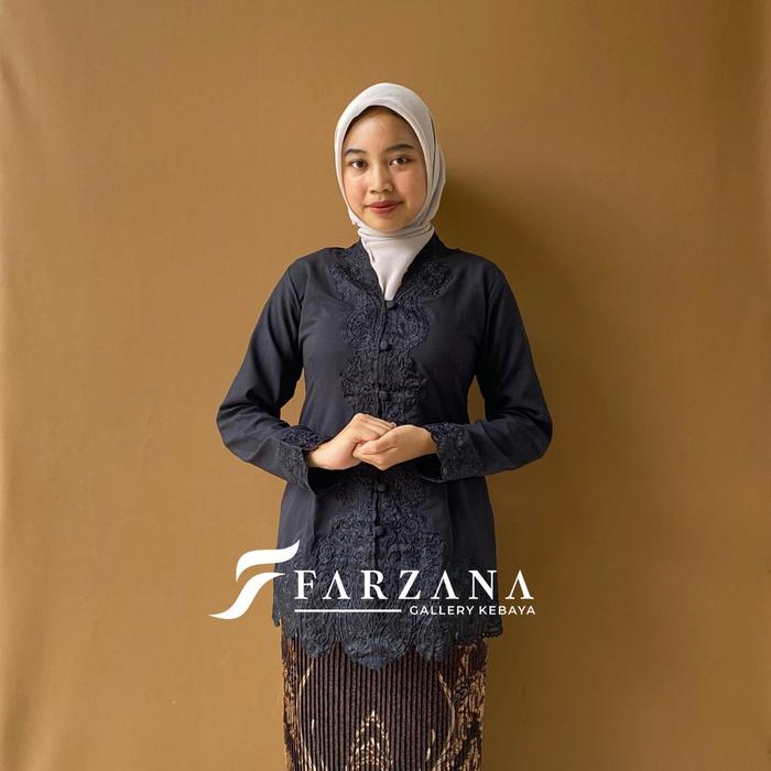 Gambar Farzana Gallery Kebaya Encim Senada Motif Bordir Keong Lengan Panjang Terbaru Bisa Cod Kebaya Dewasa Katun Mikro Premium Model Modern Kancing Bungkus - Hitam, S dari FarzanaGalleryKebaya undefined Tokopedia