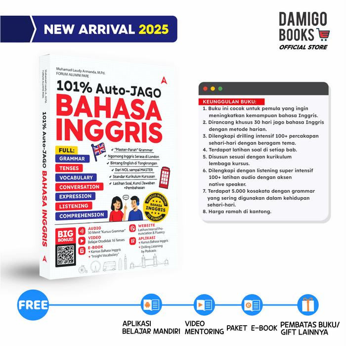 Gambar 101% AUTO-JAGO BAHASA INGGRIS - Buku Kursus Mandiri BAHASA INGGRIS dari DAMIGOBOOKS STORE undefined Tokopedia
