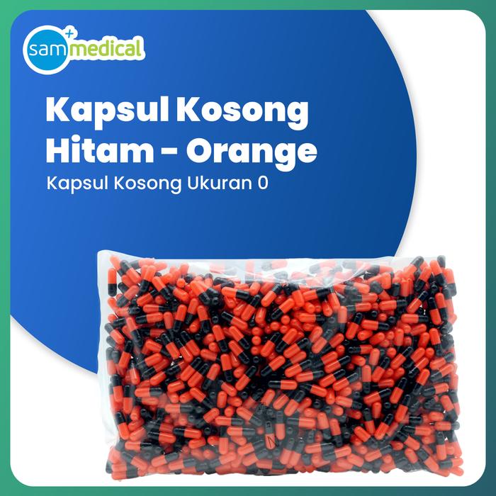 Gambar Kapsul Kosong / Cangkang Kapsul Kosong / Kapsul Kosong Bahan Gelatin Sapi Halal - isi 1000 pcs - HitamOrang No.0 dari SAM MEDICAL undefined Tokopedia