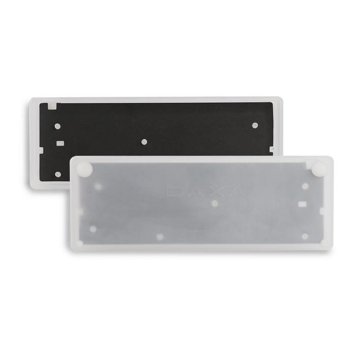 White aluminium CNC case for mechanical gaming keyboard