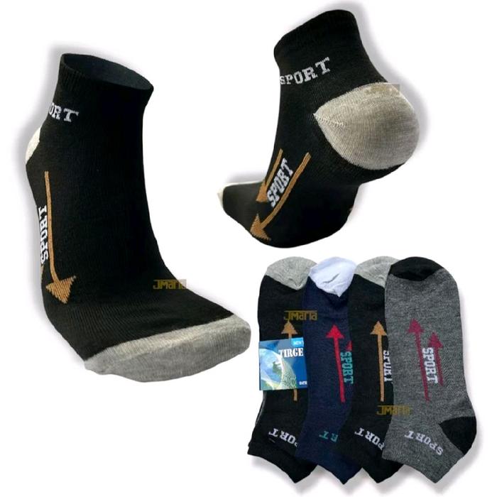 Gambar TIGRE 6 Pasang Kaos Kaki Sport Pendek Pria Dewasa Bahan Katun Spandek Nyaman Untuk Aktivitas Olahraga dari KONVEKSI KAOS KAKI_NEW undefined Tokopedia