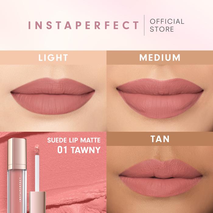 Gambar Instaperfect Suede Lip Matte (MLBB Nude Lip Cream, Cover Blurry, Transfer Resistant) - 01 - Tawny dari Instaperfect undefined Tokopedia