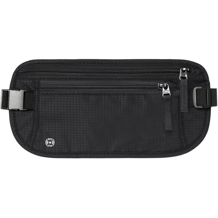 Jual Travel Money Belt Slim Passport Holder RFID Blocking Travel