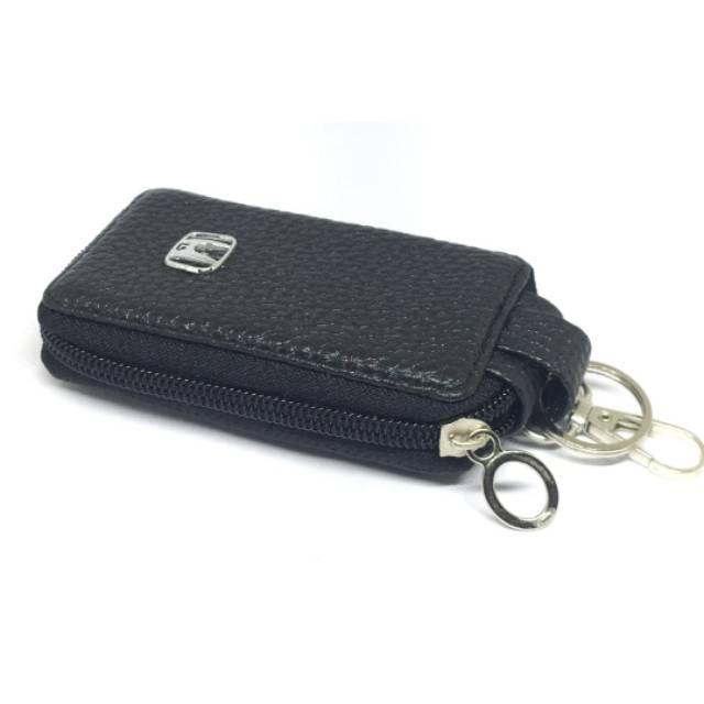Gambar DOMPET KUNCI RESLETING Kulit Mobil Dan Sepeda Motor Logo Honda Toyota Warna Hitam Wallet Gantungan Kunci Uang Model Terbaru Keren Awet Tempat Susun Surat STNK Bahan Kulit Sintetis Berkualitas Premium Key Distributor Cocok Untuk Avanza Yaris CRV Jazz - Honda, Hitam dari VG AUTO undefined 4 Tokopedia