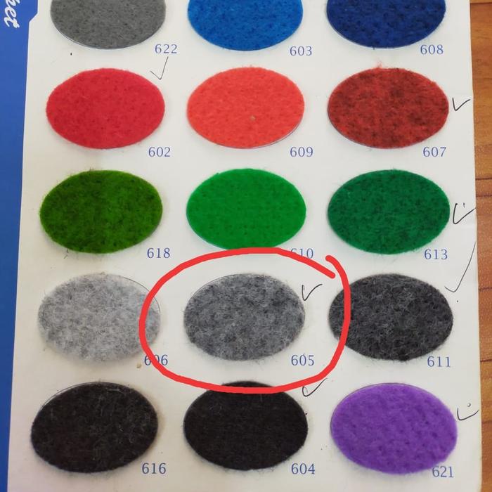 Gambar karpet bludru polos buana alas lantai lebar 2m ( 1 roll isi 30m x 2m ketebalan 3mm) - abu 605 dari Kurnia Karpet undefined Tokopedia