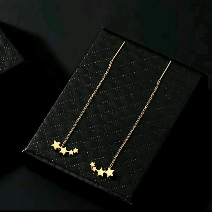 Gambar Anting Titanium Bintang Anggun Model Kekinian - Gold dari NADIVASTOREE undefined Tokopedia