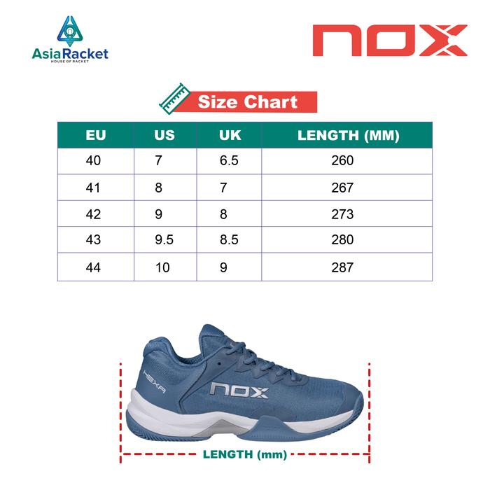 Gambar NOX ML10 Hexa Padel Shoes Blue/Silver | Padel Shoes | Sepatu Padel Nox ML10 Hexa 2026 - 40 dari Asia Racket undefined Tokopedia