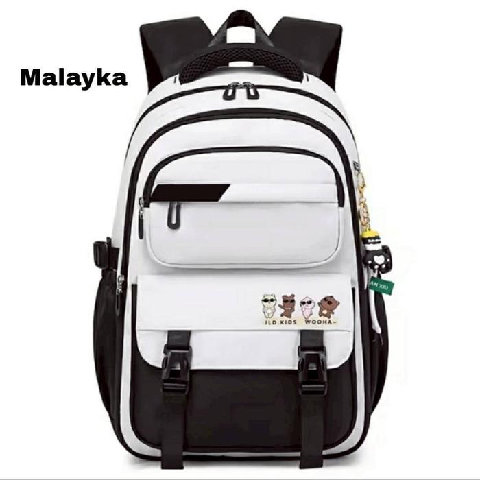 Gambar Baru Populer 2025 Ransel Korea Murah Tas Punggung Perempuan Dewasa Sederhana Backpack Sekolah SMP SMA Back Pack Wanita Remaja Pria Gendong Cewek Kasual Model Kekinian kanvas 43x35x14cm - Hitam dari Ayrabags undefined Tokopedia
