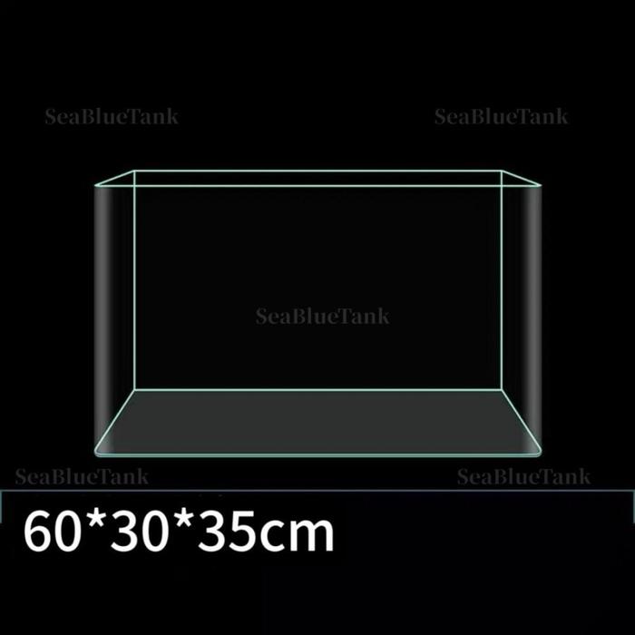 Gambar Seabob Akuarium Ikan Sxyyjr513 (30/35/40/50/60 Cm) Tangki Ikan Mini Dengan Bahan Kaca Super Bening Melengkung - 60*30*35cm dari abdulhammid undefined Tokopedia