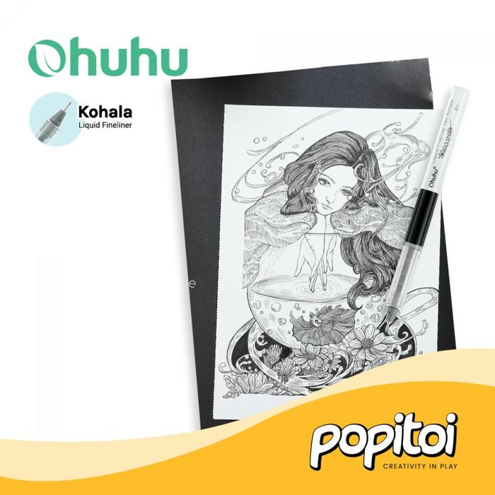 Gambar Ohuhu Kohala Liquid Fineliner Drawing Pens 9 pcs Pulpen Gambar dari Popitoi undefined Tokopedia