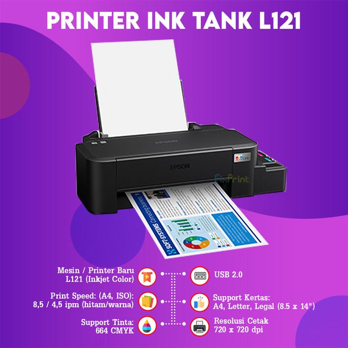 Gambar Printer Epson Portable WF-100 WF100 L3250 L4360 Print Scan Copy - WiFi / L3210 L3211 Print Scan Copy AIO / L121 Print Only - L121 Print Only  dari FixPrint Indonesia undefined Tokopedia