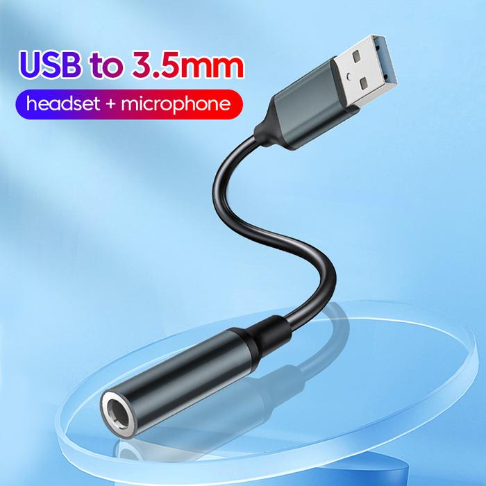 Elough Usb To 35mm Jack Aux Cable Converter Mini Audio Splitter Headphone Adapter Cord For Headphone Mac Ps4 Pc Laptop
