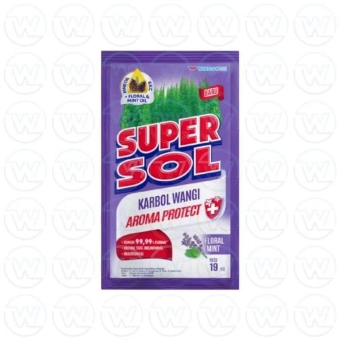 Gambar SUPERSOL 21ML X 12 SACHET (1 RENTENG) SUPER SOL WINGS CAIRAN PEMBERSIH TOILET KARBOL WANGI - SUPERSOL CEMARA, 19 ML (12 PCS) dari Dregu undefined 4 Tokopedia