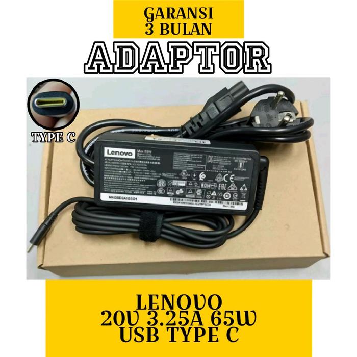 Gambar Adaptor Charger Laptop Lenovo Yoga 7 Pro-13IKB Yoga 6 Pro-13IKB Series 65W 20V 3.25A USB Type C dari DheChe SpareParts undefined Tokopedia