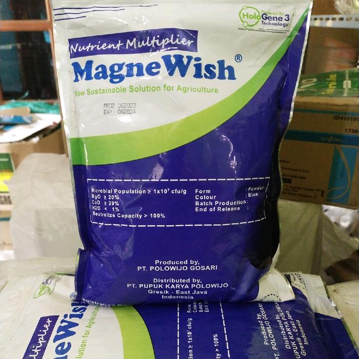 Gambar MAGNEWISH 1 Kg Nutrient Multiplier Nutrisi Calsium dan magnesium untuk tanaman kerdil karena ph tanah drop. dan melindungi dari serangan jamur Biru dari MPS PERTANIAN undefined Tokopedia