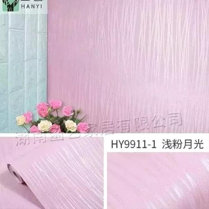 Gambar PAKET BELI 3 GRATIS 1 PROMO Murah Wallpaper Sticker Dinding Motif Polos Salur Bunga Batik Kembang Daun Putih Abu Aesthetic - pink salur dari AZALIA WALLPAPER undefined Tokopedia