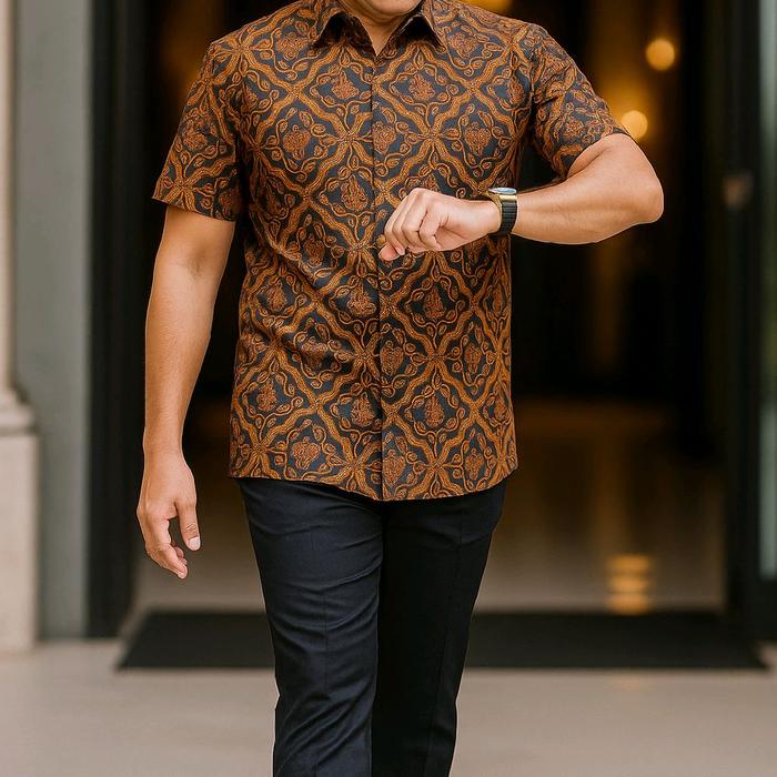Gambar Sido Mukti Kemeja Batik Pria Lengan Pendek Motif Klasik Sido Luhur Bahan Katun Primis Unggul Jaya Non Furing Cocok Untuk Baju Kerja Kondangan Dan Seragaman Hajatan - Sido Luhur, M dari Rodhoh Batik undefined Tokopedia