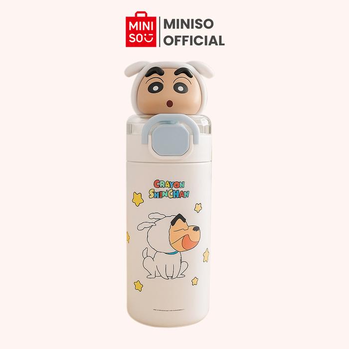 Gambar Miniso Crayon Shinchan Collection Insulated Bottle with Flip Top 560mL Botol Minum Termos Hot Drink - Putih dari Miniso Lifestyle ID undefined 5 Tokopedia