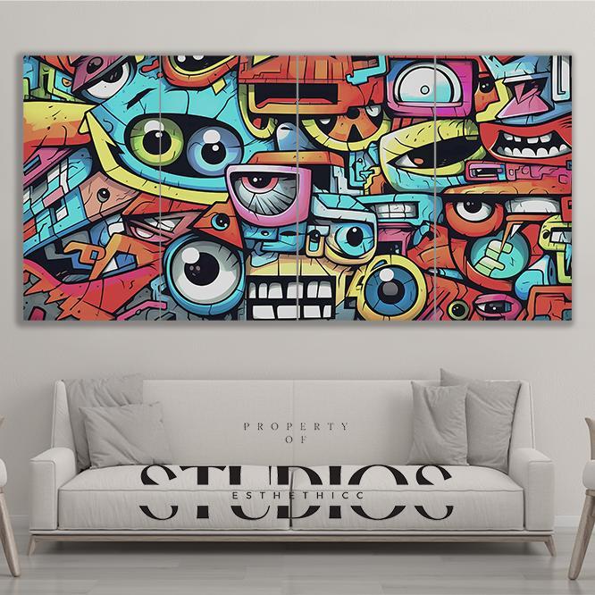 Gambar #BIGART19 WALL DECOR BESAR GRAFFITI ABSTRACT STREET JALAN LANDSCAPE LANSKAP GRAFITI GRAFITY CUBISM RAINBOW WATER COLOR ART WORK SENI COLOUR CAT AIR DEKOR DEKORASI PAJANGAN HIASAN LUKISAN KANVAS CANVAS RUANG KELUARGA RUMAH DINDING PANJANG GAMING SETUP - 80 cm x 40 cm dari marsadi undefined Tokopedia