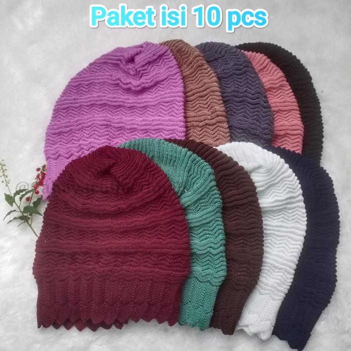 Gambar Paket Isi 10 Pcs Ciput Rajut Songkok Antem Nenek Tebal Dalaman Hijab Berkualitas Kerudung Instan Santai Manset - Random 10 Pcs Nini, All size dari CAHAYACOLLECTION9 undefined Tokopedia