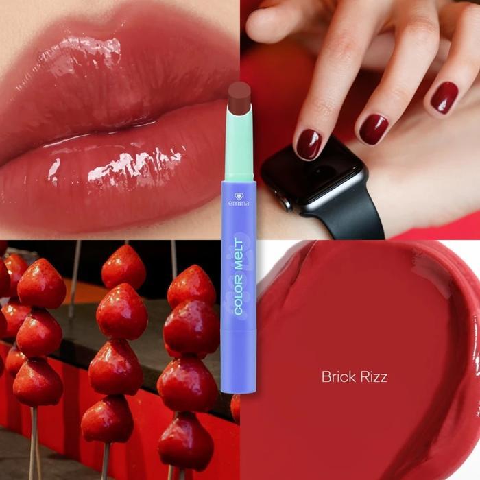 Gambar EMINA Hyalupeptide Color Melt Balm | Tinted Lip Balm Melembabkan & Mencerahkan Bibir By Emina - 01 BRICK RIZZ dari EMINA.STORE undefined Tokopedia