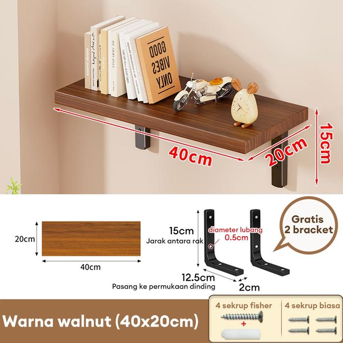 Gambar Meja Dinding Meja Lipat Dinding Meja Laptop Tempel Meja Meja Belajar Dinding Meja Murah 100x40cm - Coklat NoLipat 40*20 dari Key Life Mall undefined Tokopedia