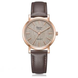 Gambar ALEXANDRE CHRISTIE 8698 LH KULIT SAPPHIRE WANITA ORIGINAL GARANSI 1TAHUN Crystal Jam Quartz Stainless Watch Kaca - ROSEGOLD BROWN DIAL dari Globe watch undefined Tokopedia