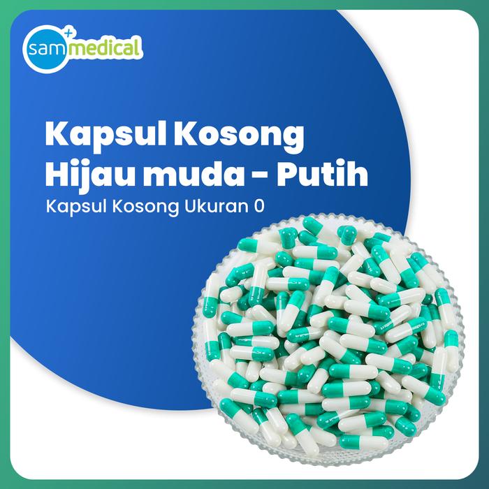 Gambar Kapsul Kosong / Cangkang Kapsul Kosong / Kapsul Kosong Bahan Gelatin Sapi Halal - isi 1000 pcs - Hijmudput no.0 dari SAM MEDICAL undefined Tokopedia