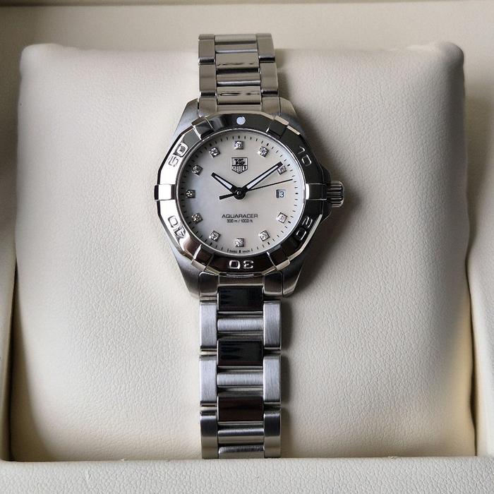 Gambar tag heuer aquaracer ladies mother of pearl diamond dial dari Luxuswatchs undefined Tokopedia