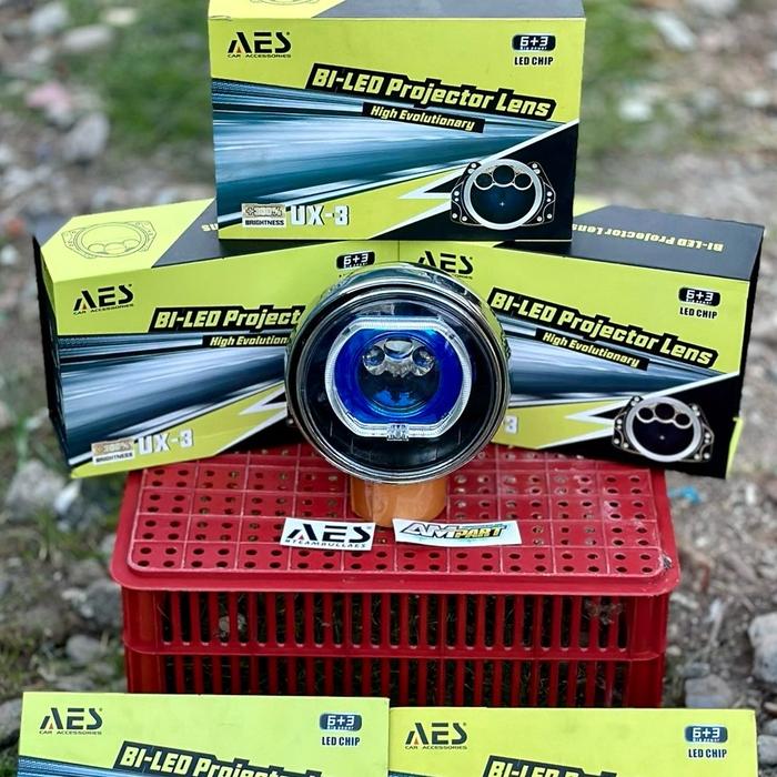 Gambar LAMPU BILED NINJA SS AES UX 3 RGB SET TINGGAL PAKAI Motorcycle - Hitam Merah, Aes Ux 3 dari AM.MOTOR undefined 3 Tokopedia
