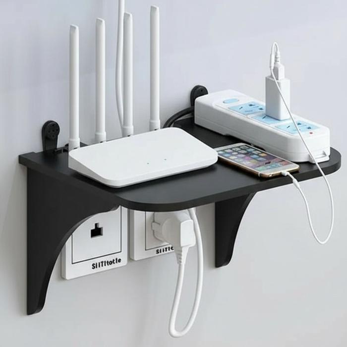 Promo Rak Gantung Dinding Tempat Router Wifi Modem Penyimpanan Set Top ...