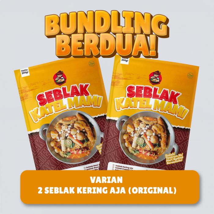 Gambar BUNDLING BERDUA Dapat 2 Seblak Kemasan Paket Kering Aja Bumbu Original Seblak Katel Mami dari Seblak Katel Mami undefined Tokopedia