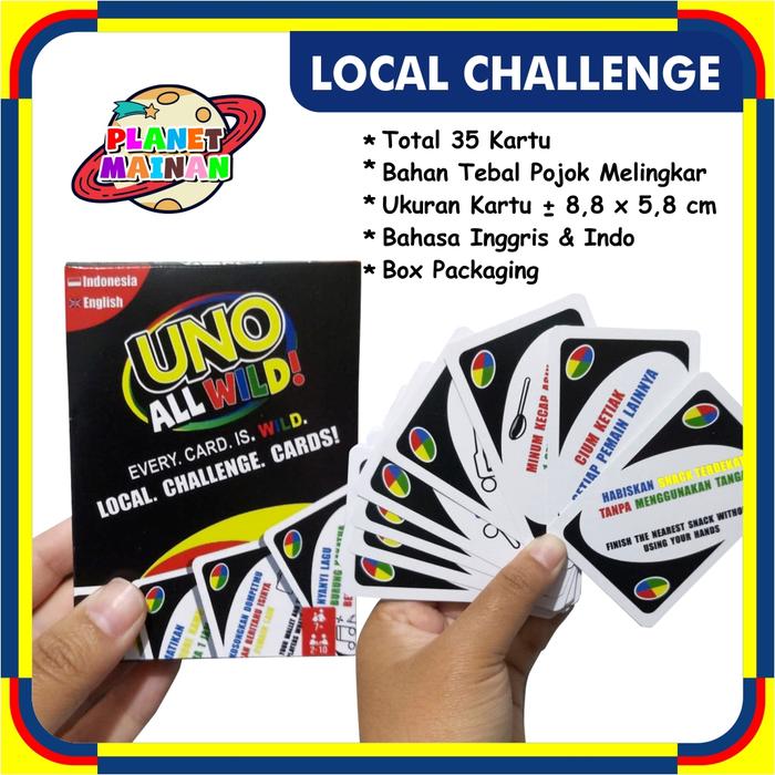 Gambar LOCAL CHALLENGE CARD ALL WILD KARTU PERMAINAN KELUARGA dari Planet Mainan Store undefined Tokopedia