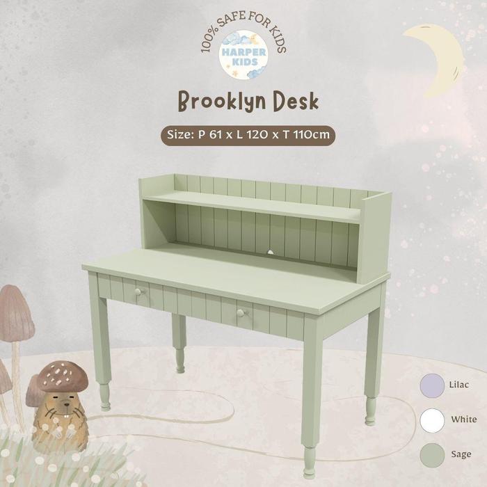 Gambar Harper Kids Brooklyn Desk | Dipan, Ranjang, Ranjang Bayi, Ranjang Anak, Bed Frame, Furniture Anak, Furniture Bayi, Box Bayi, Crib Baby, Study Desk, Wardrobe, Lemari, Study Desk, Meja Belajar) - Sage dari harperkids undefined Tokopedia