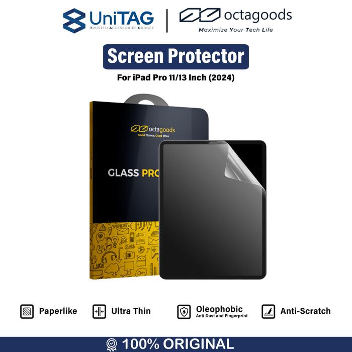 Gambar Screen Protector iPad Pro 13" inch/11" inch M4 2024 Octagoods Paperlike Anti Gores Matte Cover - Matte, 13" dari UniTAG Store undefined Tokopedia