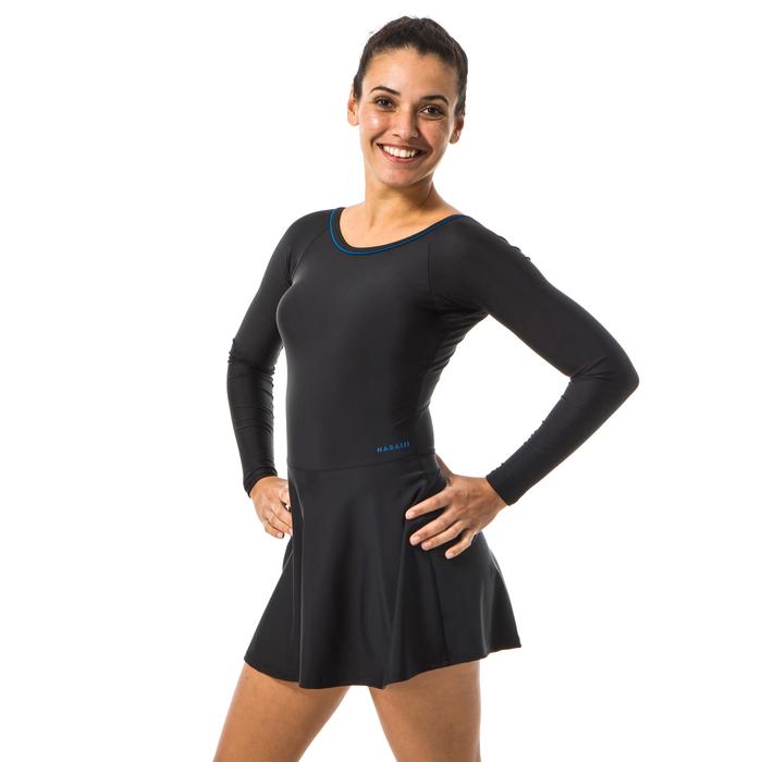 Decathlon NABAIJI Women'S Una Sleeve One Piece Swimsuit Black 8577104  Ukuran, 36