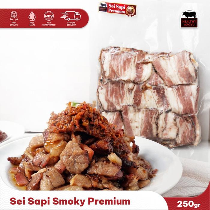 Gambar Sei Sapi Daging Sapi Asap Frozen Premium 250gr dari Healthywagyu Meatshop undefined Tokopedia