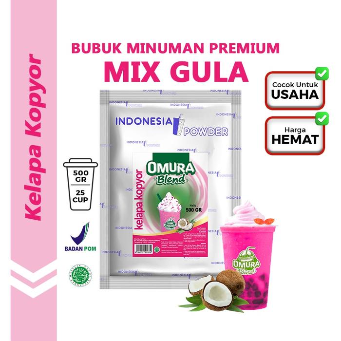 Gambar Bubuk Minuman Rasa Kelapa Kopyor 500 GR Omura Blend dari OMURA POWDER SHOP undefined Tokopedia