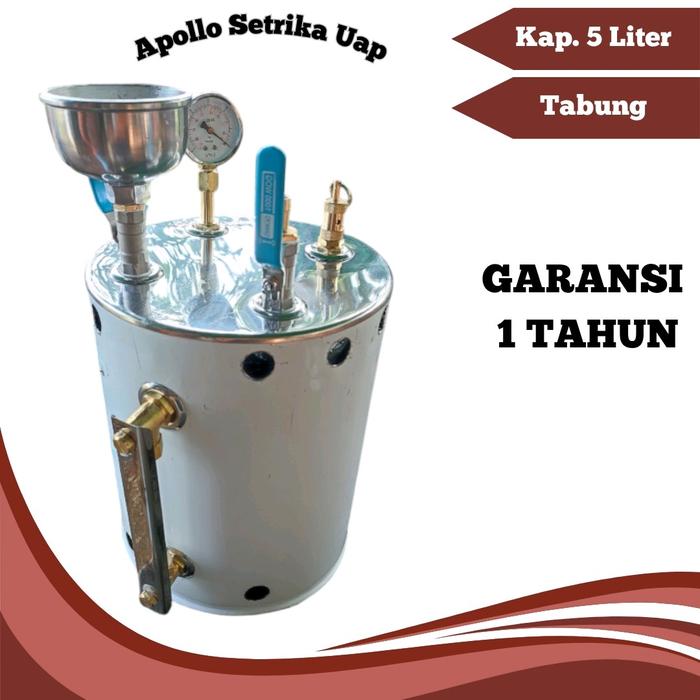 Gambar setrika uap boiler 5 liter untuk laundry murah dan bergaransi tanpa menggunakan Listrik - 5 LITER TABUNG SAJA dari apollo setrika uap undefined Tokopedia