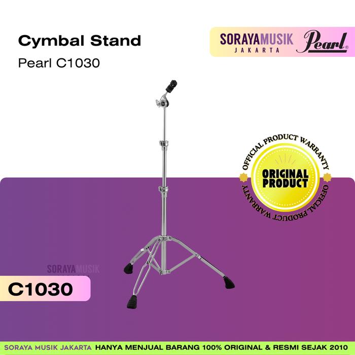 Gambar Pearl C1030 C-1030 Pro Cymbal Stand with Three-Tier Height Adjustment | Drum Hardware | Garansi Resmi Distributor | Produk Original dari Soraya Musik Jakarta undefined Tokopedia