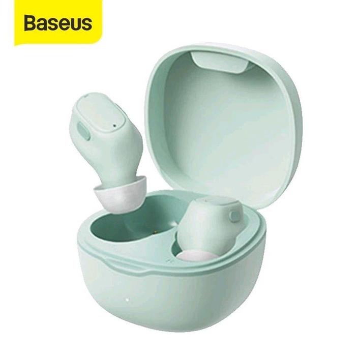 Gambar Baseus Bowie WM01 / WM-01 TWS True Wireless Bluetooth Earphone Mini Earbuds - Hijau dari TokoTeknoPro undefined Tokopedia